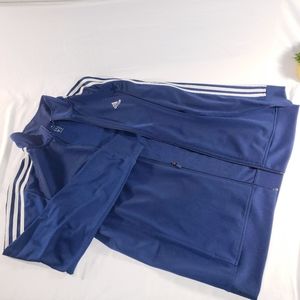 Adidas Navy w/ White Womens Tracksuit Jacket, L
